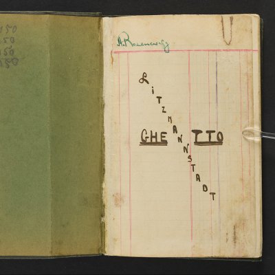 A notebook with satires from the Łódź ghetto