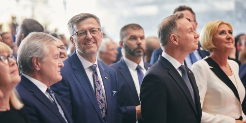 photos from the opening of the Polish history museum