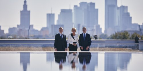 photos from the opening of the Polish history museum