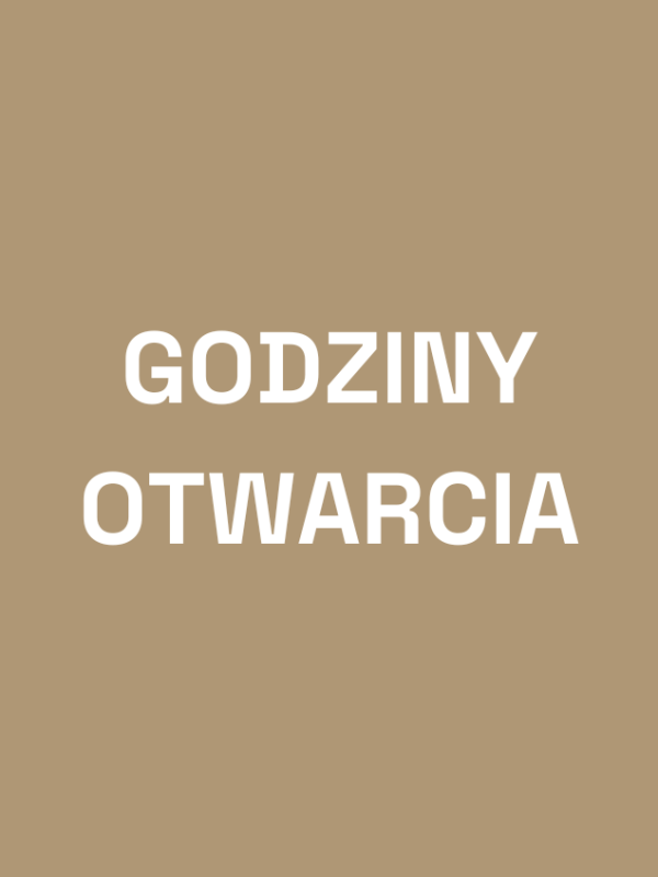 grafika z napisem godziny otwarcia