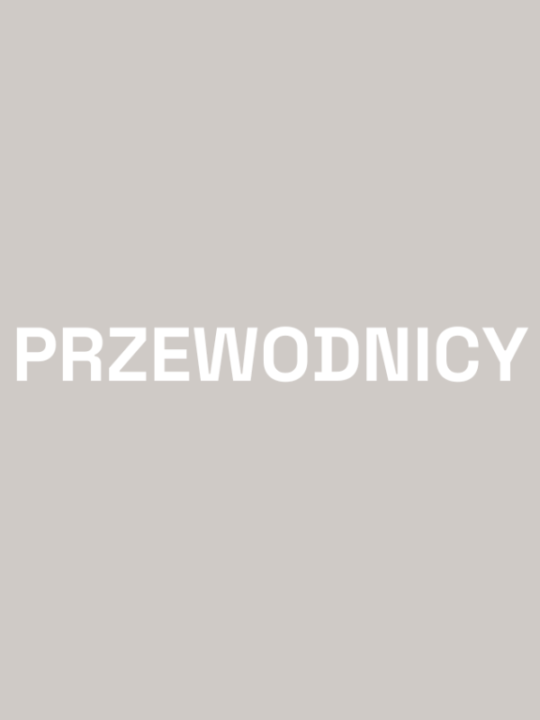 grafika z napisem przewodnicy